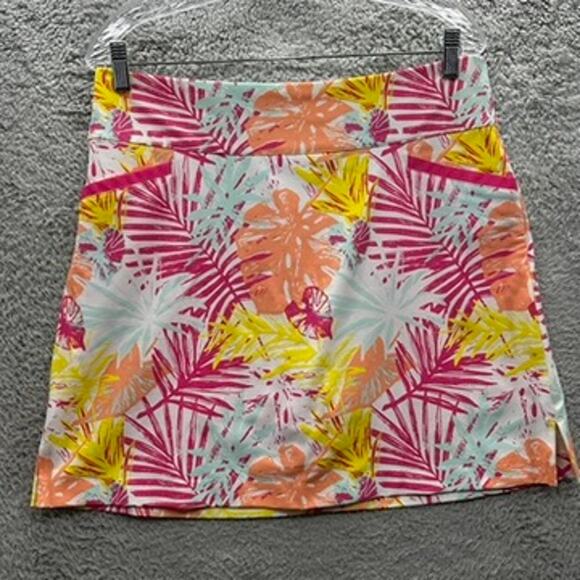 Lady Hagen Large Bright Floral Pattern Golf Skort Comfort Activewear Outdoors - Picture 1 of 9